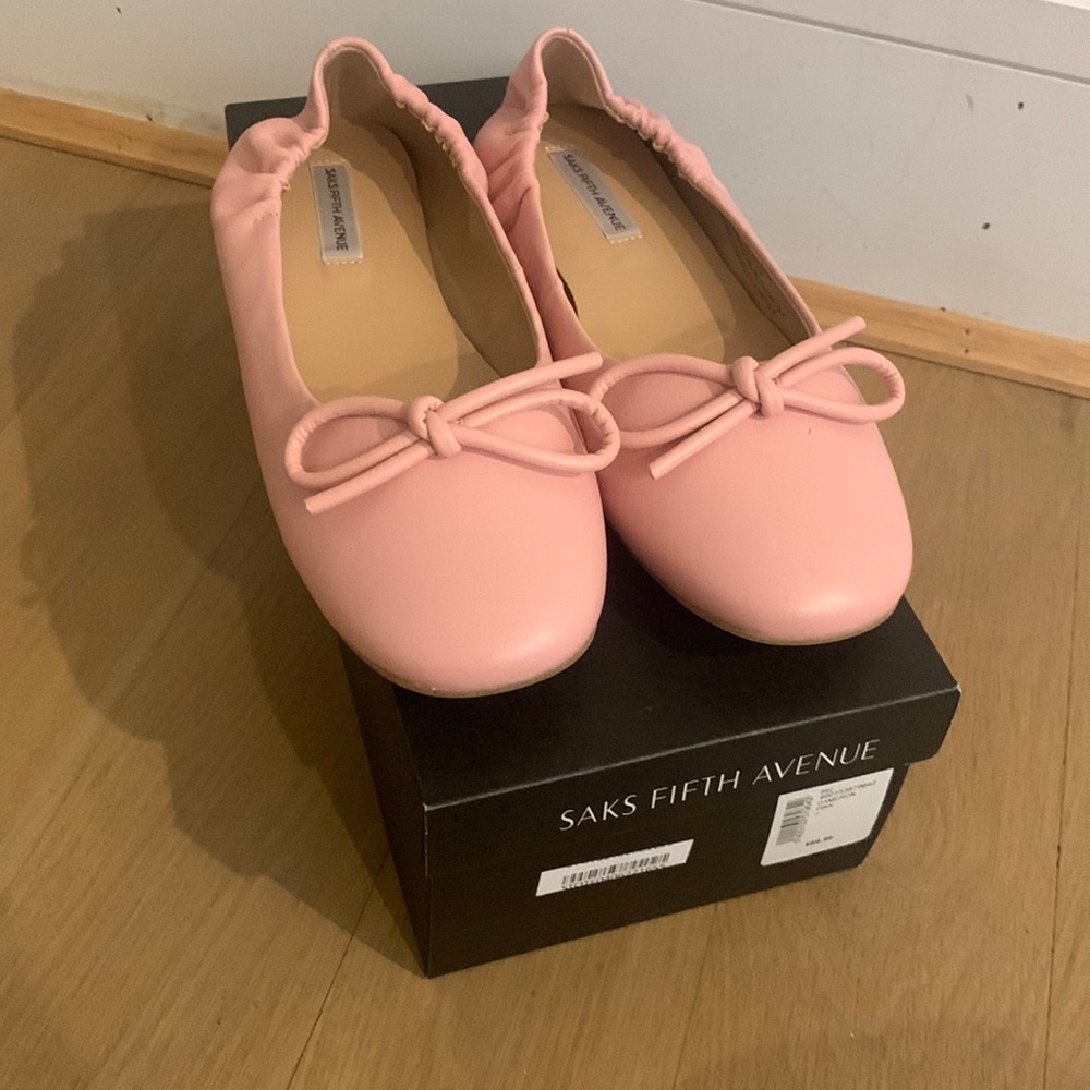 Pink Saks Fifth Ave Cameron flat